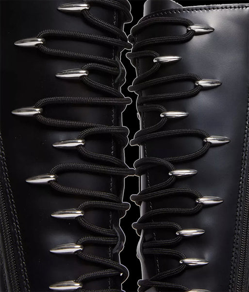 1B60 Max Lace Up Knee High Platform Boots in Black | Dr. Martens