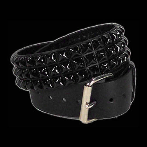 Punk Pyramid Studded Leather Belt