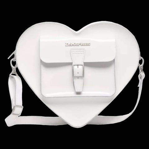 Dr Martens - White Patent Heart Purse