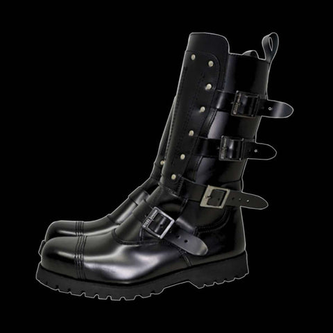 SteelGround - Black Gladiator Steel Toe Boot